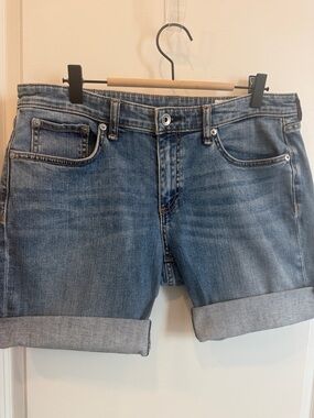 RAG AND BONE -Classic Rolled Cuff Denim Shorts